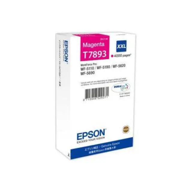 Epson T7893XXL Γνήσιο Μελάνι Εκτυπωτή InkJet Ματζέντα (C13T789340)
