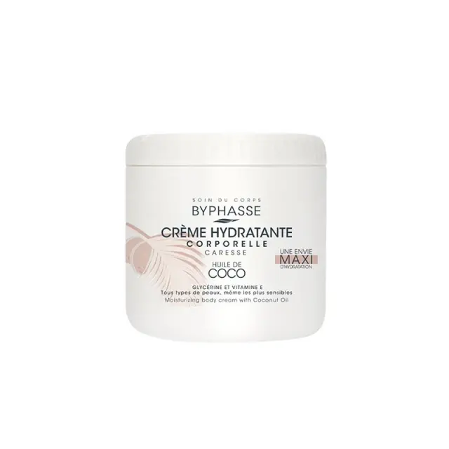 Byphasse Moisturizing Body Cream With Coconut Oil 500ml