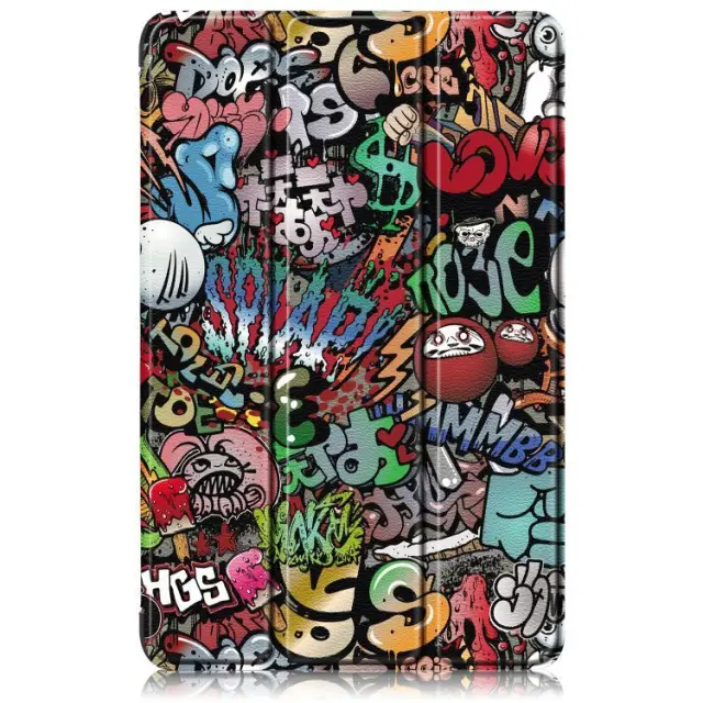 Smart Flip Cover Case Θήκη Πλαστική Με Δυνατότητα Stand Για Lenovo Tab M10 5G 10.6 - Graffiti OEM 2