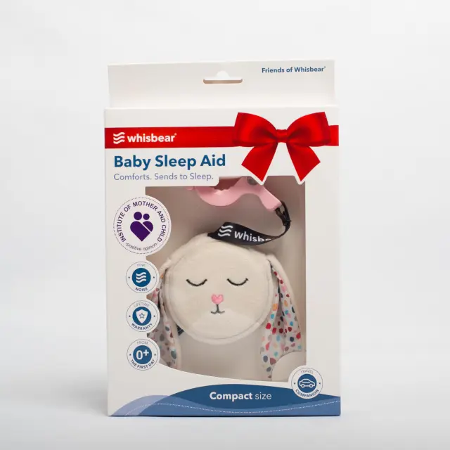 WHISBEAR HUMMING BUNNY CREAM ΜΕ ΡΟΖ ΗΧΟΥΣ ΚΑΙ ΚΛΙΠΣ 2