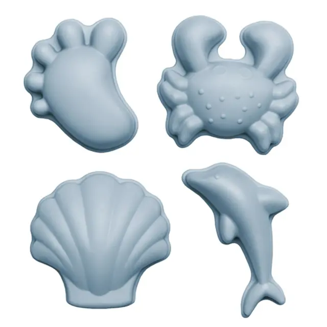 Scrunch Καλούπια από ανακυκλώσιμη σιλικόνη Duck Egg Blue (4 Τεμάχια) SCR-110042