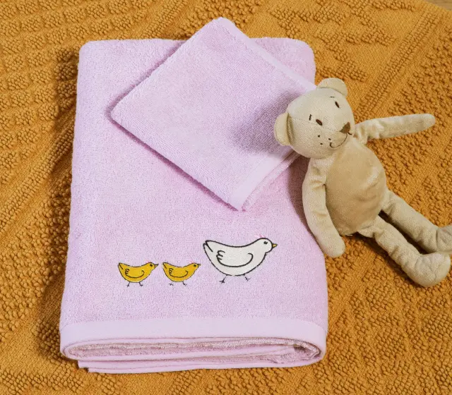 Σετ Βρεφικές Πετσέτες 2 Τεμαχίων Nef-Nef Cute & Sweet Lilac 30x50+70x140 2