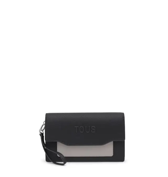 Τσάντα TOUS Clutch Audree Saffiano 2002286952 Μαύρο