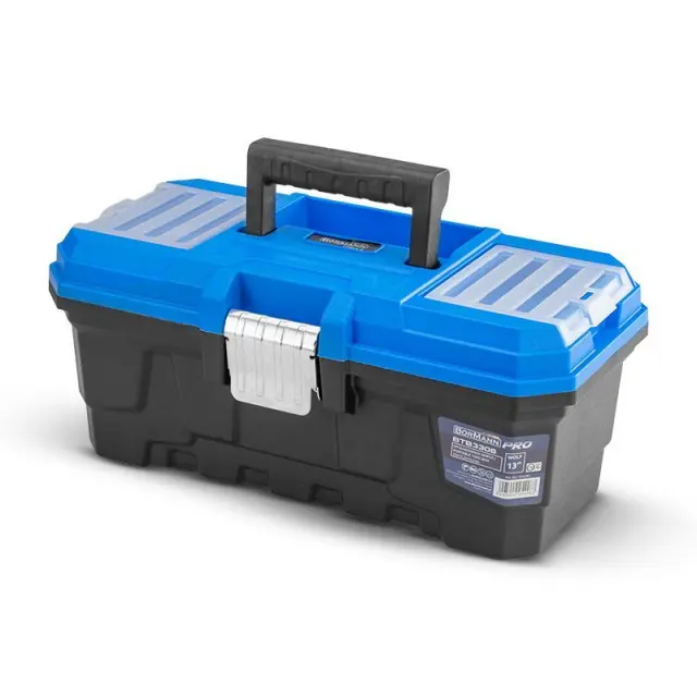 BORMANN Pro BTB3308 - BORMANN Pro BTB3308 Εργαλειοθήκη Χειρός Πλαστική "Wolf",Μεταλλικό Κούμπωμα & Ταμπακέρα (054283) 2