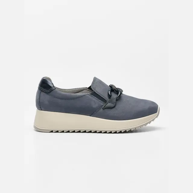 Imac Μοκασίνια-Loafers Γυναικείο δέρμα Nubuck Μπλέ IMA/556950 AVIO