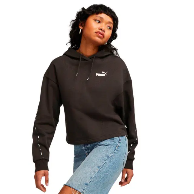 Puma ESS Tape FLeece Hoodie (675996-01) - Μαύρο