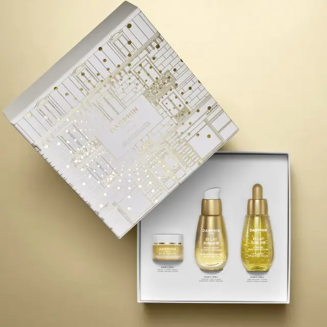 Darphin 'Eclat Promo Sublime 8-Flower Golden Nectar, Έλαιο Ολικής Αντιγήρανσης 30ml & Eclat Sublime Dual Rejuvenating Micro-Serum, Υβριδικός Ορός Λάμψης & Αντιγήρανσης 30ml, & Sublime Aromatic Cleansing Balm, Βάλσαμο για Καθαρισμό & Θρέψη 5ml 2