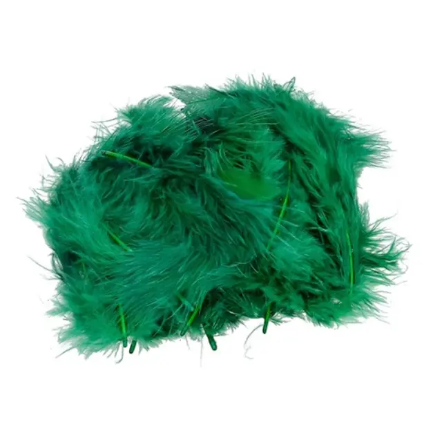 Φτερά Marabou Green - 10-12cm ~2g ~20τεμάχια