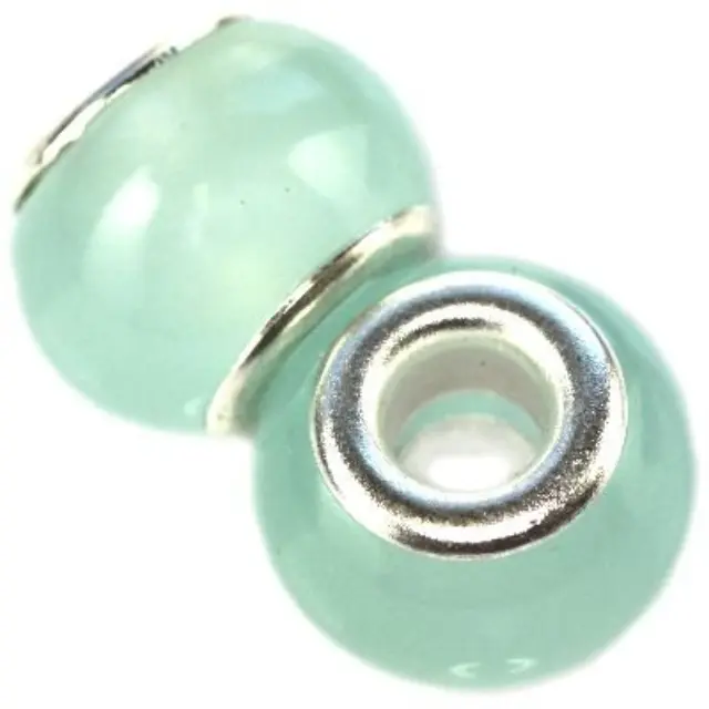Χάντρα Modular Χαλαζίας Sky Blue 10x14mm - 5τεμ