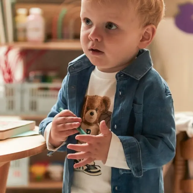 Baby 6 μηνών έως 4 ετών Πουκάμισο τζιν