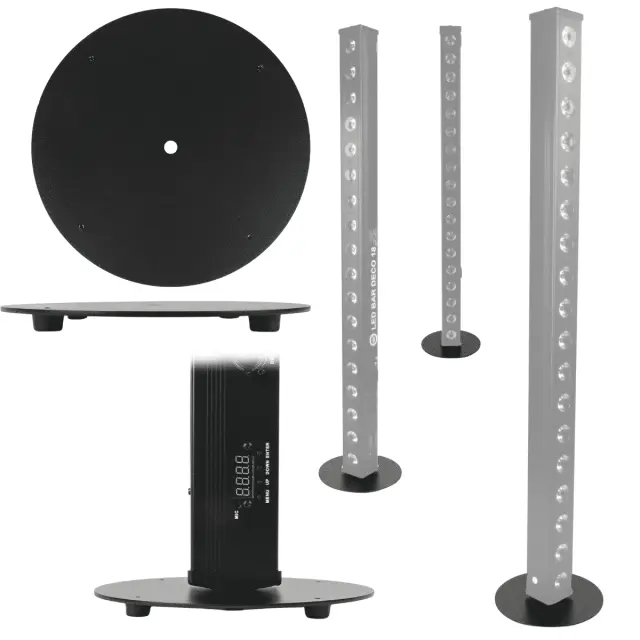 DNA MBP1 base for vertical operation of lighting bar round steel non-slip feet 20x20x0.3 cm