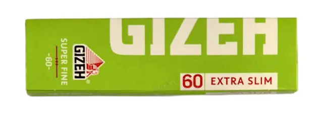 Χαρτάκια GIZEH Extra Slim Super Fine με 66 φύλλα (Στενά) 1 τμχ