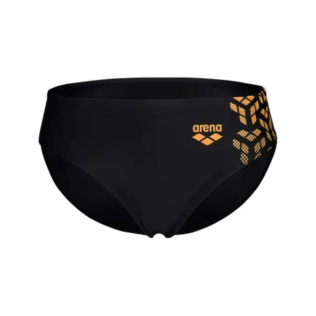 Arena Boy's Kikko V Graphic Swim Briefs Slip Μαύρο - Πορτοκαλί 006722-503 (Arena) 3