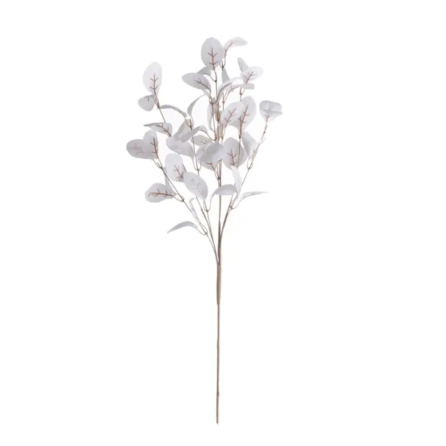 Φύλλα μηλιάς κλαδί τεχνητό, ivory, 80cm