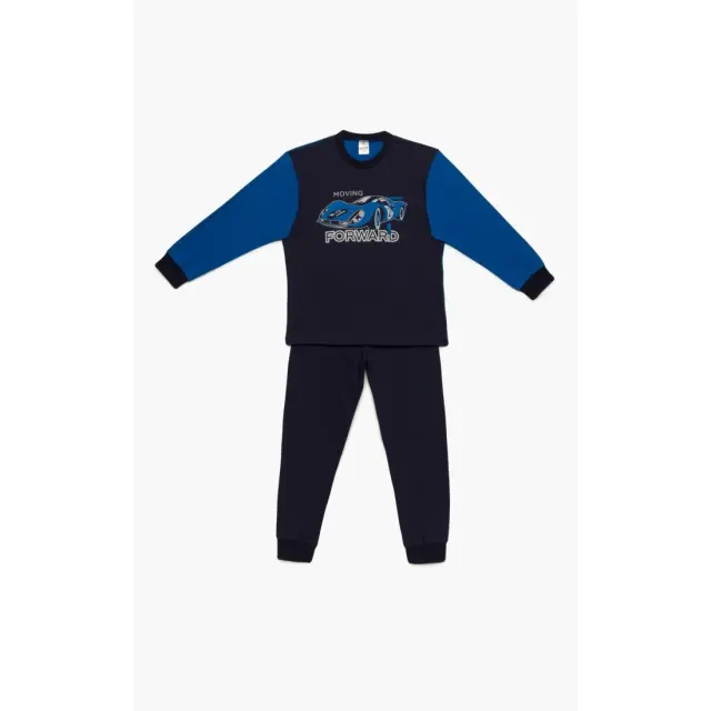 Πυτζάμα Παιδική Χειμερινή Minerva Forward Navy Blue/Blue Electric No12 62067-120