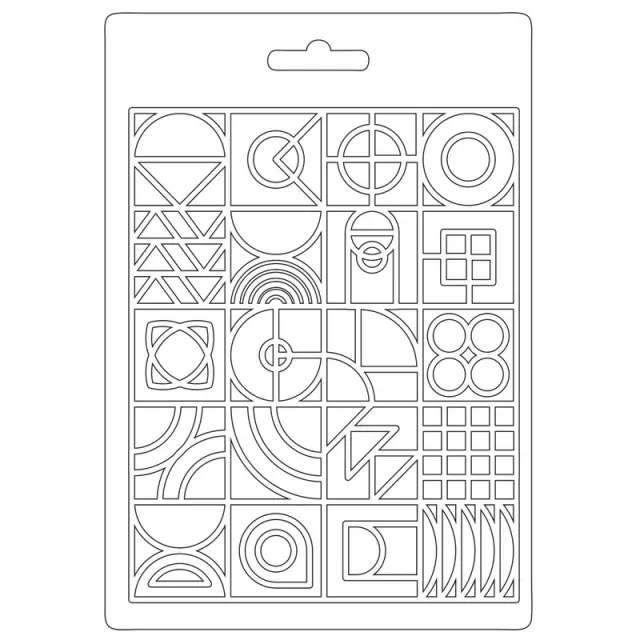 Καλούπι εύκαμπτο A5, 15x21cm, Stamperia, Bauhaus, Texture