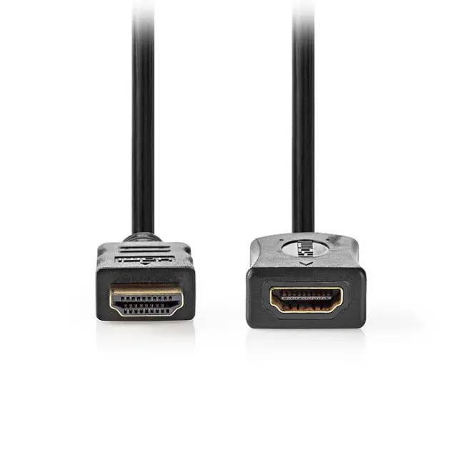 Καλώδιο προέκτασης High speed HDMI with Ethernet, HDMI αρσ. - HDMI θηλ., με επίχρυσες επαφές, 2.00m.