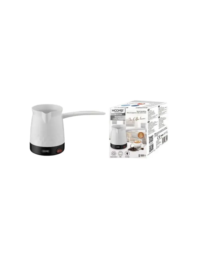 Hoomei Ηλεκτρικό Μπρίκι 500W με Χωρητικότητα 350ml Άσπρο HM-5715W