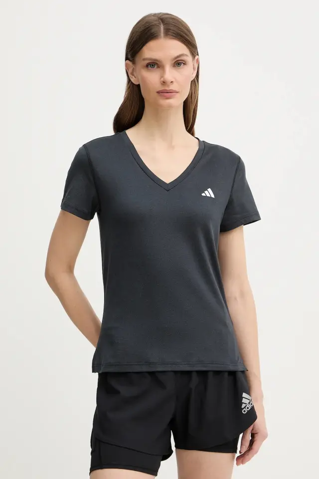adidas Essentials Γυναικείο T-shirt με V Λαιμόκοψη Black KA2474 - M