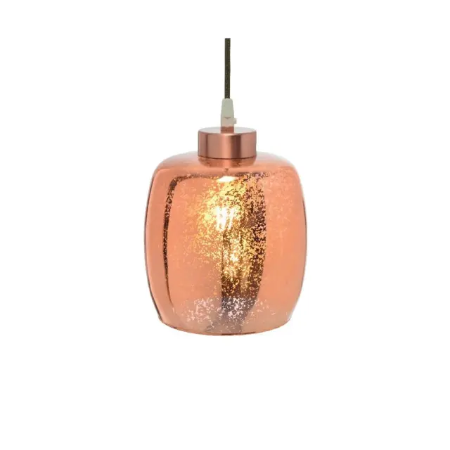 AcaLight Offer NETTO ΦΩΤΙΣΤΙΚΟ ΚΡΕΜΑΣΤΟ ΧΑΛΚΙΝΟ ΓΥΑΛΙΝΟ Φ170Χ180mm