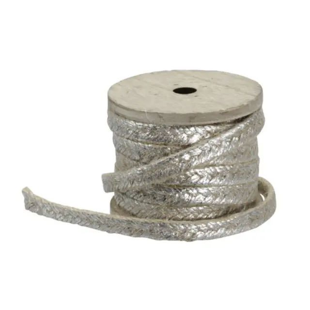 Κορδέλα "πλεξούδα", silver, 4m
