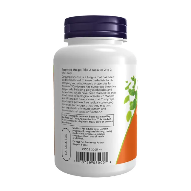 Now Foods Cordyceps 750 mg 3