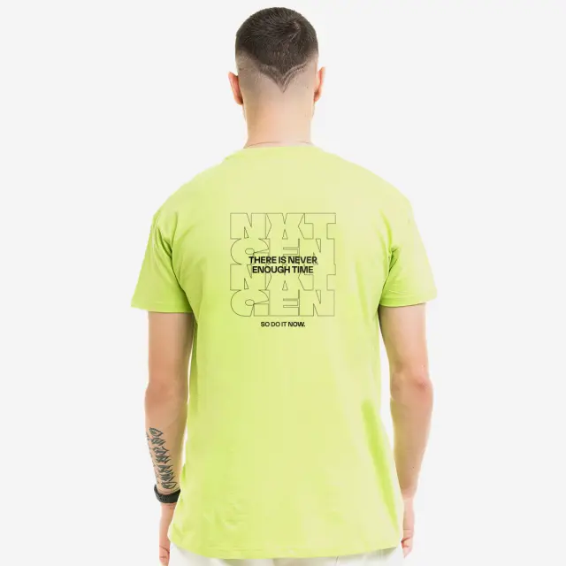 T-shirt Noshame® Lime με τύπωμα Nxt Gen - 132518 - XXL