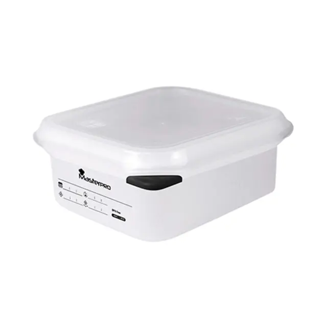 Master Pro Foodies Πλαστικό Δοχείο Τροφίμων με Καπάκι 1100ml