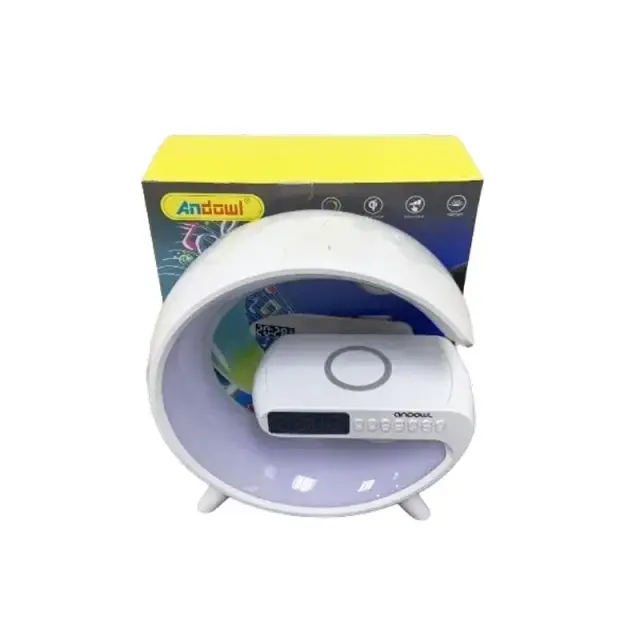 Andowl Ηχείο 4 σε 1 με Bluetooth, ασύρματο φορτιστή, ξυπνητήρι & ρολόι 15W 4A Pro - Wireless Charging Speaker 075666 2