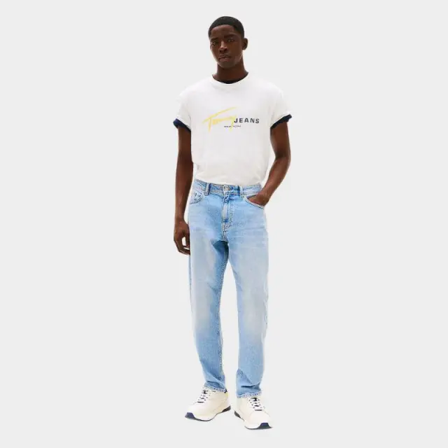 Tommy Hilfiger - Ανδρικό T-shirt Signature Dna Tee Ext Regular Fit DM0DM20817-YBL Λευκό - XL 2