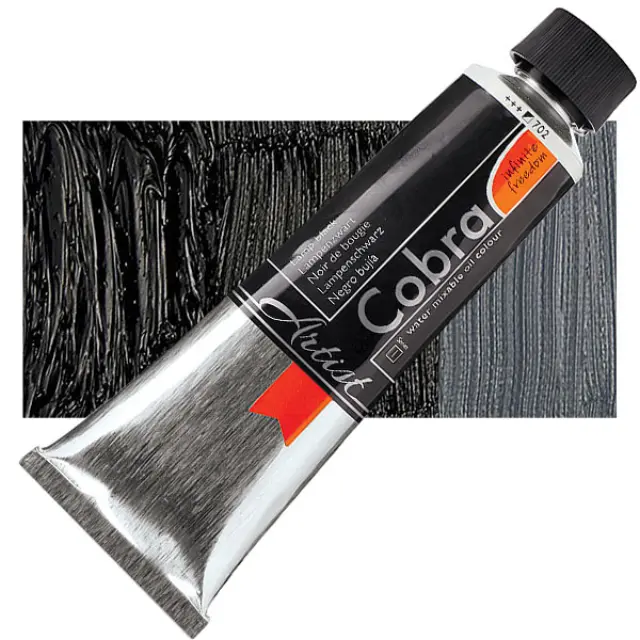 Λάδι Νερού Talens Cobra - 702 Lamp Black - 150ml