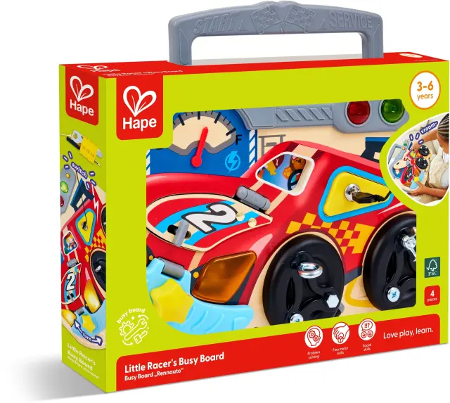 Hape Early Explorer Ξύλινο Little Racer's Board 3