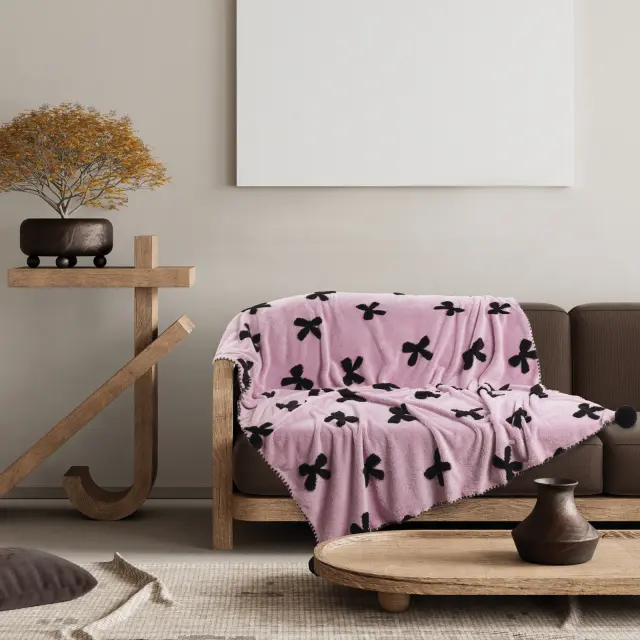 Κουβέρτα Καναπέ 130x170 300gsm Das Home 1381 Lilac 100% Πολυέστερ