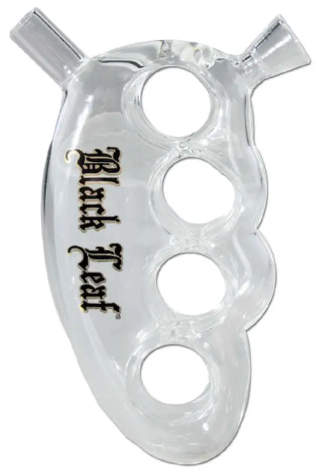Νερόπιπα Black Leaf Γυάλινη «Knuckle Duster Pure» - 13x7cm