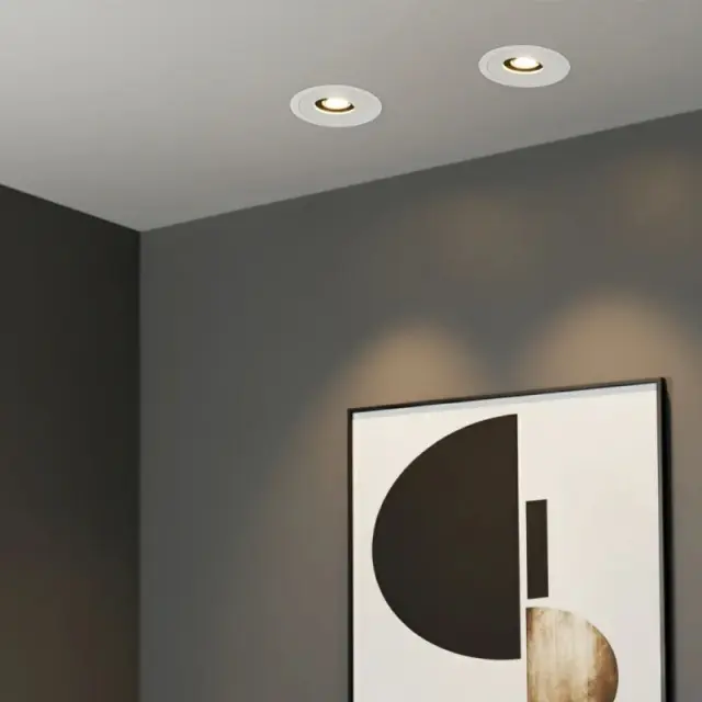 Χωνευτό LED Downlight 7W 2700K Λευκό 840lm kelvo ASYMMETRICAL Άσπρο 2