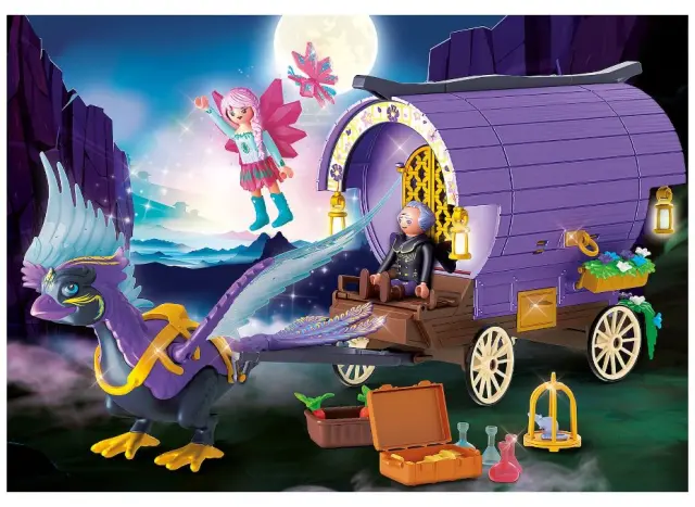 Playmobil Adventures of Ayuma: Νεραϊδοάμαξα με Πουλί Φοίνικας (71031) 2