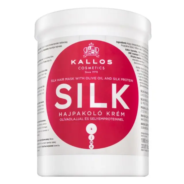 Kallos Silk Hair Mask smoothing mask for coarse and unruly hair 1000 ml