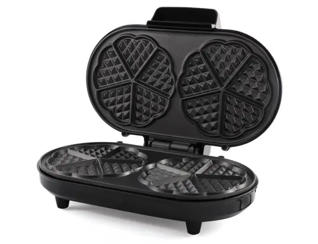 Βαφλιέρα Heinner Copper Crown HWF-1000CR με ισχύ 1000W, Αντικολλητικές πλάκες και 2 θέσεις ψησίματος HWF-1000CR 2