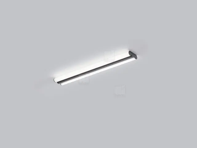 LOOM Φωτιστικό Τοίχου & Οροφής Μπάνιου IP44 LED 24W Μαύρο Ματ 3000K–4000K