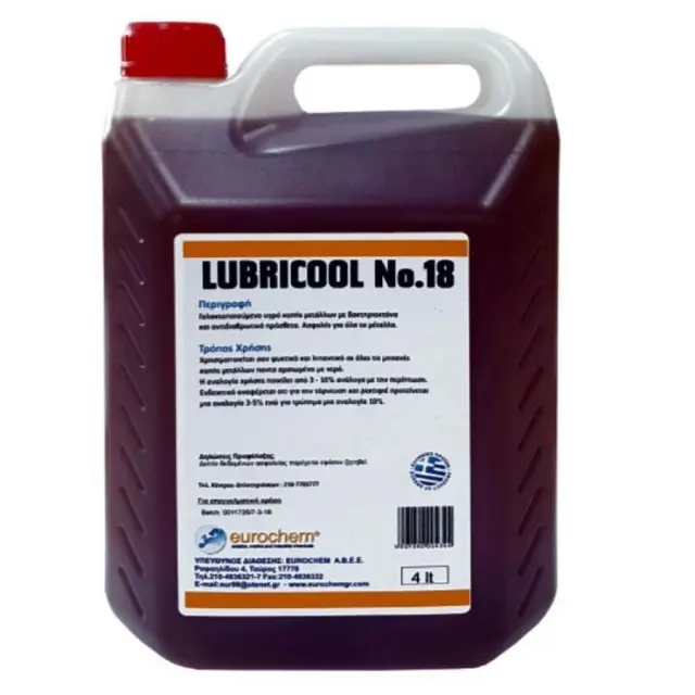Lubricool 1401067 - Σαπουνέλαιο Κοπτικό Υγρό No 18 4Ltr