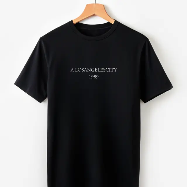T-shirt Noshame® Μαύρο με τύπωμα Los Angeles - 132522 - XXL 2