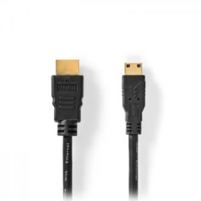 Καλώδιο High speed HDMI με Ethernet 10.2Gbps, HDMI αρσ. - HDMI mini αρσ. με επίχρυσες επαφές, 1.50m. 2