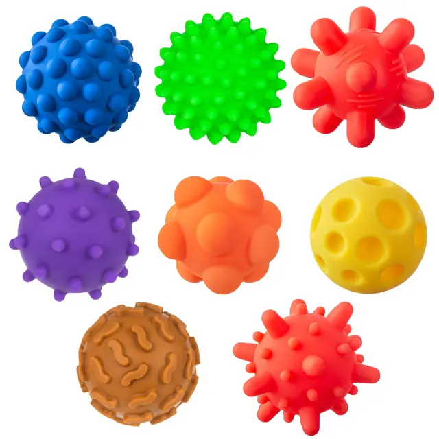 TULLO ΠΑΙΧΝΙΔΙ ΑΙΣΘΗΣΕΩΝ SENSORY BALLS 8 ΤΜΧ