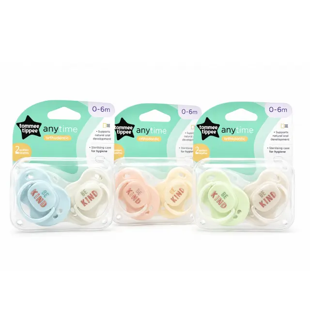 Tommee Tippee Anytime Πιπίλες (0-6 μηνών) 2pcs