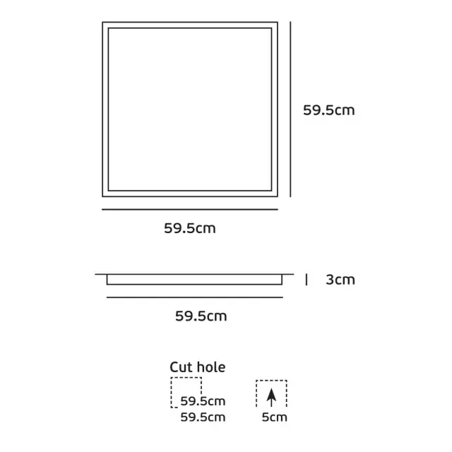 Panel led Backlit 40W 4000K 4.400lm OSRAM λευκό Άσπρο 3