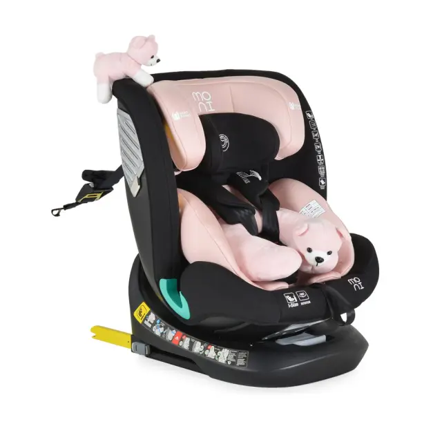 Moni Serengeti Καθισματάκι Αυτοκινήτου i-Size 0-36 kg με Isofix Gently Pink 3801005151486