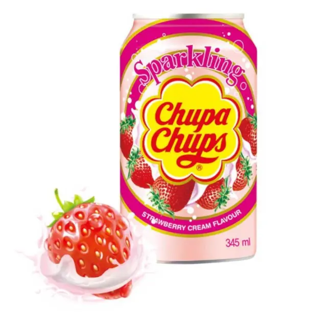 Chupa Chups Αναψυκτικό South Korea Edition Φράουλα / Κρέμα 345ml