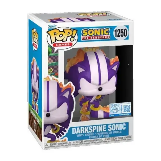 Φιγούρα Funko Pop! Games: Sonic The Hedgehog - Darkspine Sonic (Special Edition) #1250 2