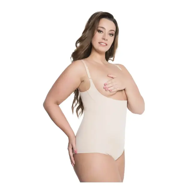 Julimex Γυναικείο Κορμάκι Lastex Breasty Free Body, Χρώμα Μπεζ