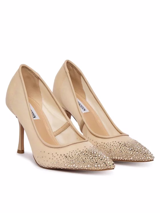 Steve Madden Γόβες Χρυσές Σαμπανί με Στρας SM11003845-242 CHAMPAGNE Σαμπανί - 38 2